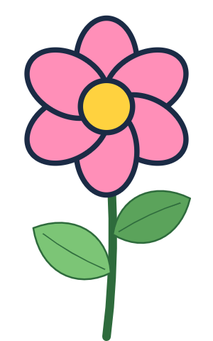 CLUB5 flower pink